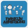 Peanuts___Franklin_Armstrong_Square_Sticker_1 Peanuts Franklin Armstrong Square Sticker
