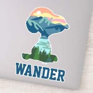 Peanuts___Great_Outdoor_Snoopy_Portrait_Sticker_9 Peanuts Great Outdoor Snoopy Portrait Sticker