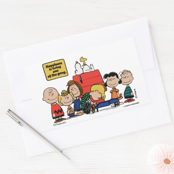Peanuts___Happiness_is_Being_One_of_the_Gang_Rectangular_Sticker_3 Peanuts Happiness Is Being One Of The Gang Rectangular Sticker