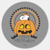 Peanuts___Happy_Halloween_Classic_Round_Sticker_1 Peanuts Happy Halloween Classic Round Sticker