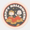Peanuts___Happy_Halloween_Sally_&_Linus_Classic_Round_Sticker_1 Peanuts Happy Halloween Sally Linus Classic Round Sticker