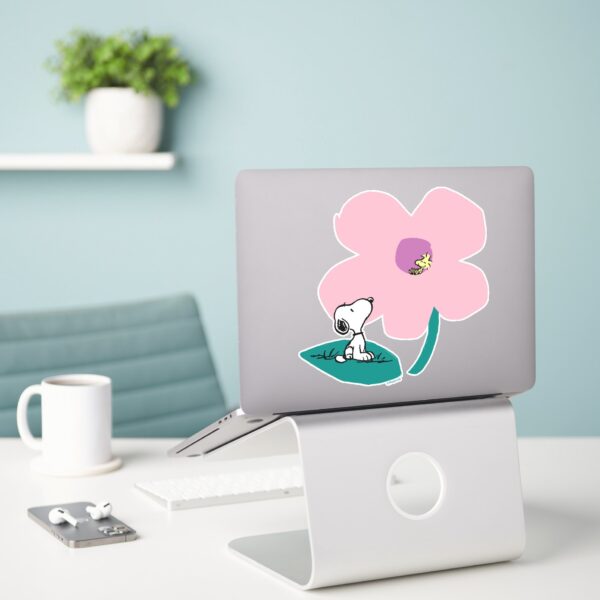 Peanuts___Illustrating_Nature_Pink_Flower_Sticker_3 Peanuts Illustrating Nature Pink Flower Sticker