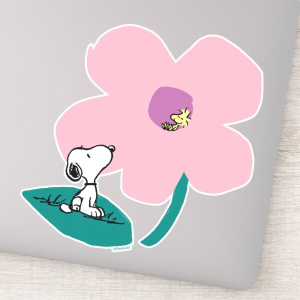 Peanuts___Illustrating_Nature_Pink_Flower_Sticker_9 Peanuts Illustrating Nature Pink Flower Sticker