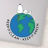 Peanuts___Keep_It_Clean_Keep_It_Green_Sticker_9 Peanuts Keep It Clean Keep It Green Sticker