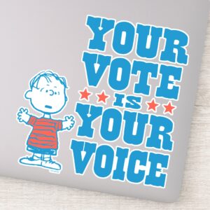 Peanuts___Linus_-_Your_Vote_is_Your_Choice_Sticker_9 Peanuts Linus Your Vote Is Your Choice Sticker