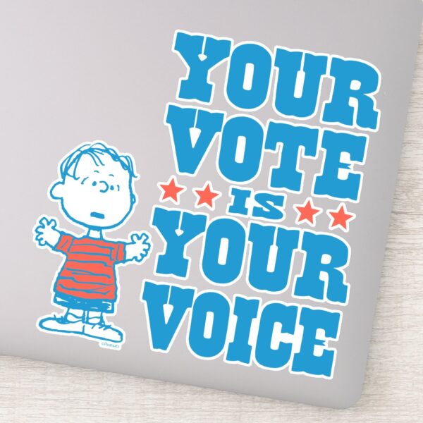 Peanuts___Linus_-_Your_Vote_is_Your_Choice_Sticker_9 Peanuts Linus Your Vote Is Your Choice Sticker
