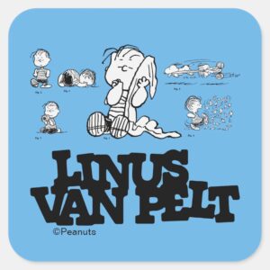 Peanuts Linus Square Sticker