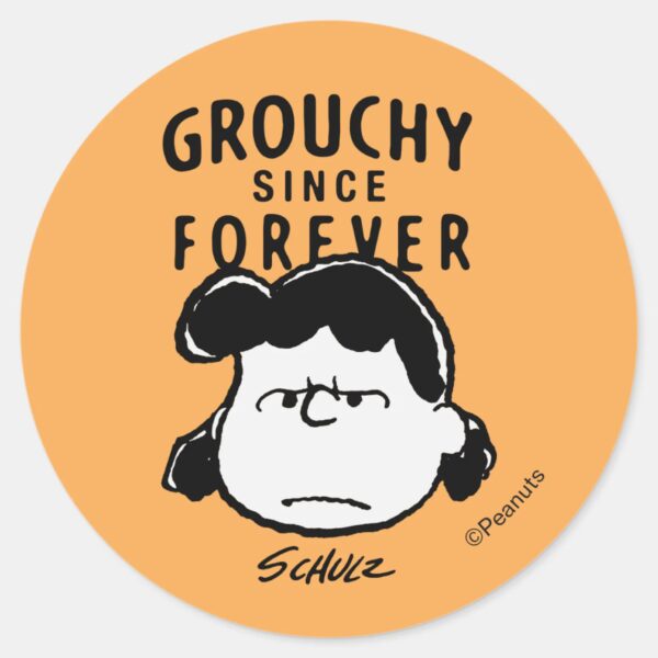 Peanuts Lucy Since Forever Classic Round Sticker