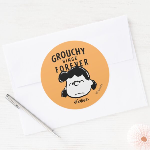 Peanuts Lucy Since Forever Classic Round Sticker
