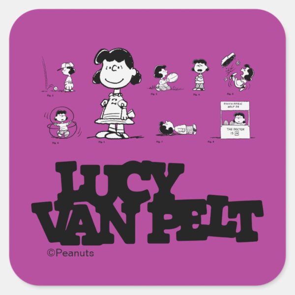 Peanuts___Lucy_Square_Sticker_1 Peanuts Lucy Square Sticker