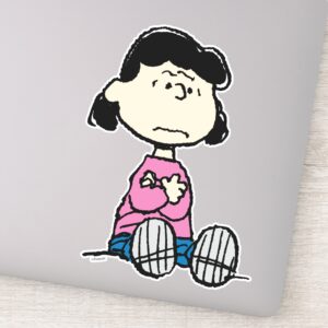 Peanuts Lucy With Arms Crossed Sticker