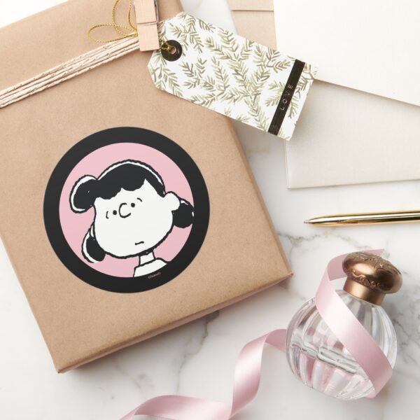 Peanuts___Lucy's_Faces_Classic_Round_Sticker_5 Peanuts Lucys Faces Classic Round Sticker