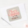 Peanuts___Merry_Christmas_Holiday_Choir_Square_Sticker_4 Peanuts Merry Christmas Holiday Choir Square Sticker