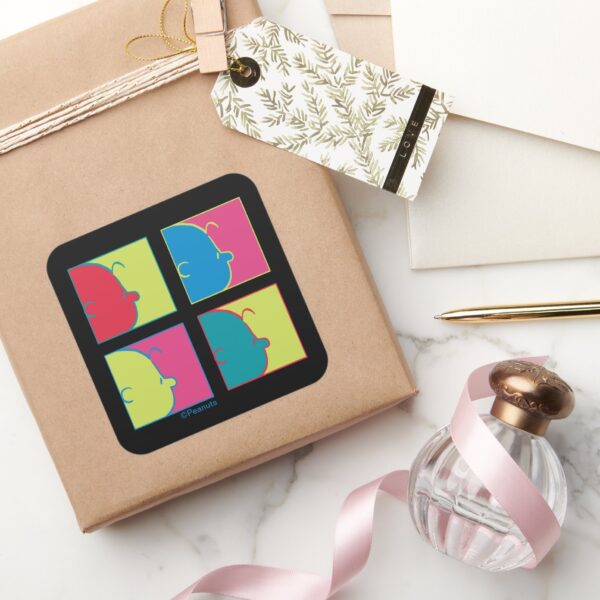 Peanuts___Modern_Pop_Art_Charlie_Brown_Square_Sticker_5 Peanuts Modern Pop Art Charlie Brown Square Sticker