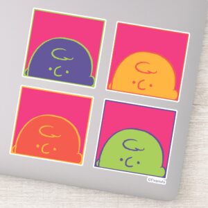 Peanuts Modern Pop Art Its Charlie Brown Sticker