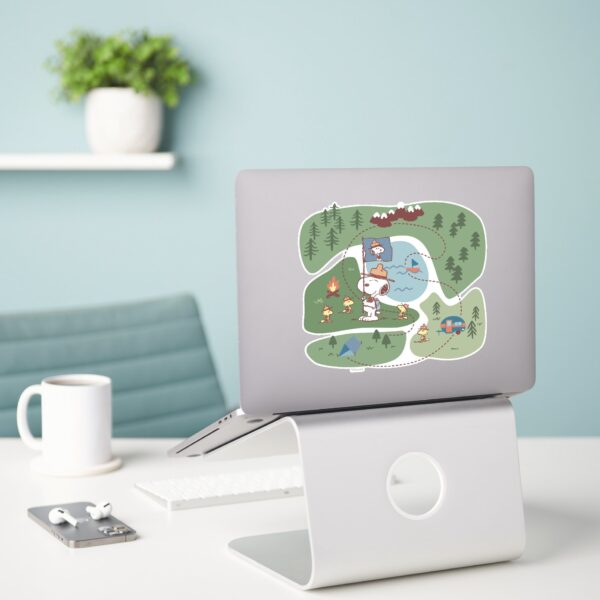 Peanuts___Nestled_in_the_Mountains_Campsite_Sticker_3 Peanuts Nestled In The Mountains Campsite Sticker