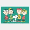 Peanuts___Peppermint_Christmas_Tree_Rectangular_Sticker_1 Peanuts Peppermint Christmas Tree Rectangular Sticker