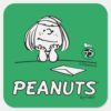 Peanuts___Peppermint_Patty_Thoughts_Square_Sticker_1 Peanuts Peppermint Patty Thoughts Square Sticker