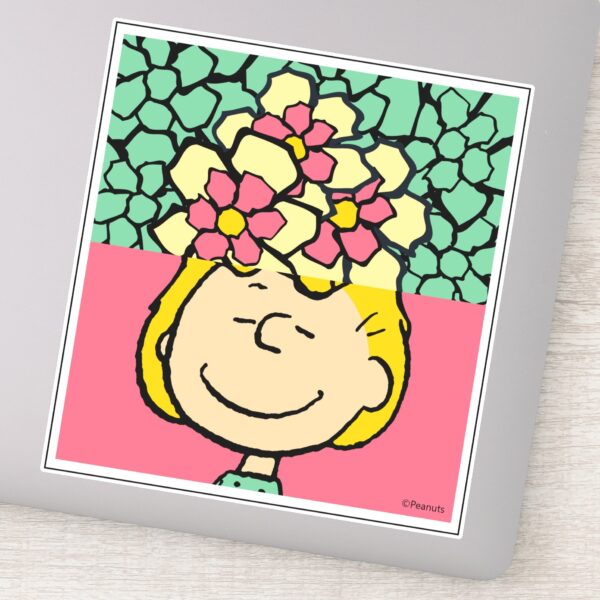 Peanuts___Sally_Half_&_Half_Flowers_Sticker_9 Peanuts Sally Half Half Flowers Sticker