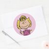 Peanuts___Sally_Super_Smile_Classic_Round_Sticker_3 Peanuts Sally Super Smile Classic Round Sticker