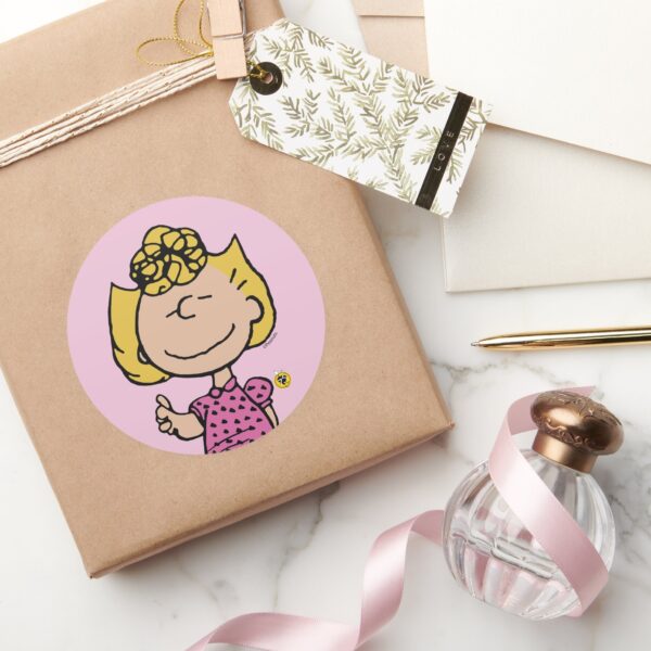 Peanuts___Sally_Super_Smile_Classic_Round_Sticker_5 Peanuts Sally Super Smile Classic Round Sticker