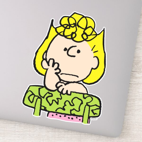 Peanuts___Sally_Thinking_Sticker_9 Peanuts Sally Thinking Sticker