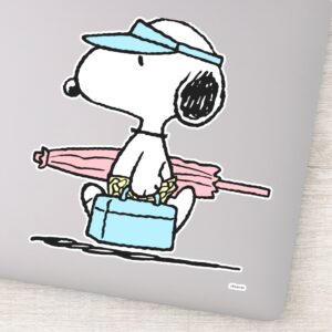 Peanuts Snoopy Beach Walk Sticker