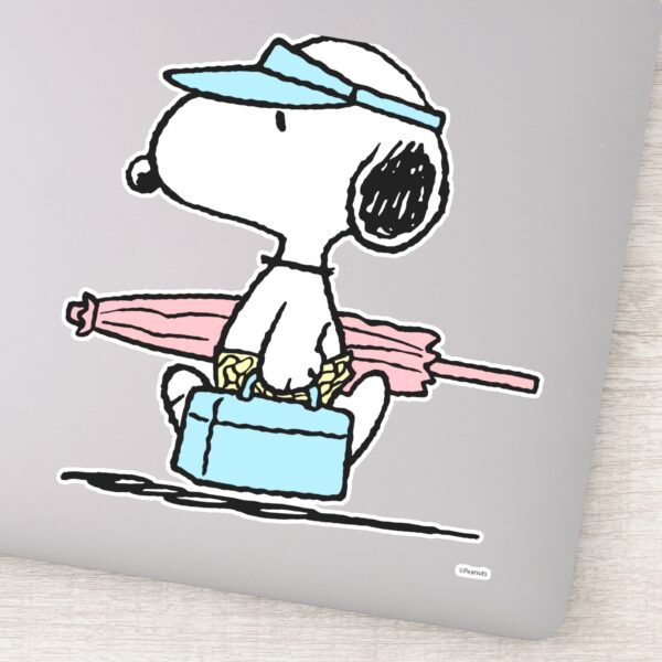 Peanuts Snoopy Beach Walk Sticker