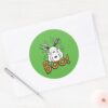 Peanuts___Snoopy_Boo_Classic_Round_Sticker_3 Peanuts Snoopy Boo Classic Round Sticker