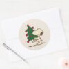 Peanuts___Snoopy_Christmas_Tree_Classic_Round_Sticker_3 Peanuts Snoopy Christmas Tree Classic Round Sticker