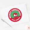 Peanuts___Snoopy_Christmas_Wreath_Classic_Round_Sticker_3 Peanuts Snoopy Christmas Wreath Classic Round Sticker 3