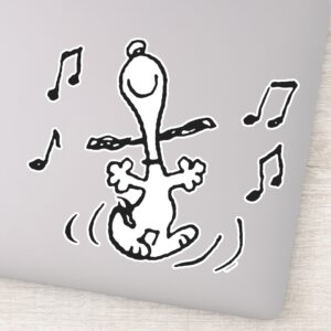 Peanuts Snoopy Dancing Sticker