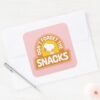 Peanuts___Snoopy_Don't_Forget_the_Snacks_Square_Sticker_3 Peanuts Snoopy Dont Forget The Snacks Square Sticker