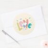 Peanuts___Snoopy_Flower_Love_Classic_Round_Sticker_3 Peanuts Snoopy Flower Love Classic Round Sticker