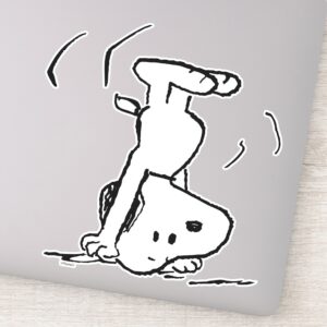 Peanuts Snoopy Headstand Sticker