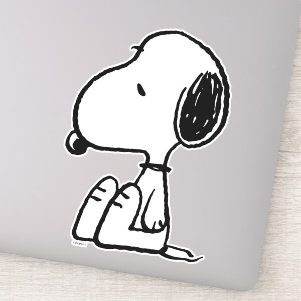 Peanuts Snoopy Looking Down Sticker