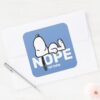 Peanuts___Snoopy_Not_Today_Square_Sticker_3 Peanuts Snoopy Not Today Square Sticker