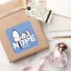 Peanuts___Snoopy_Not_Today_Square_Sticker_5 Peanuts Snoopy Not Today Square Sticker