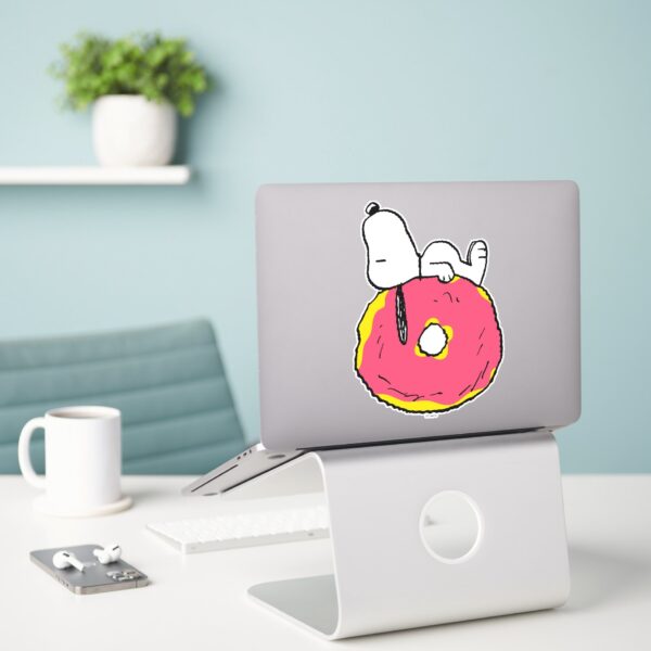 Peanuts___Snoopy_Pink_Donut_Sticker_3 Peanuts Snoopy Pink Donut Sticker