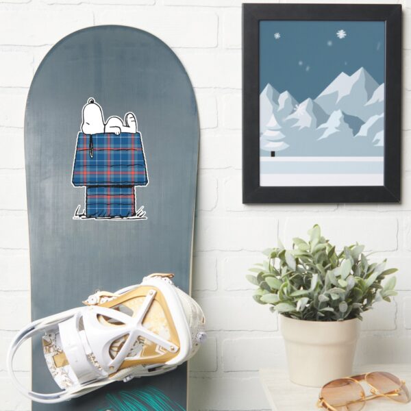 Peanuts___Snoopy_Plaid_Flannel_Dog_House_Sticker_7 Peanuts Snoopy Plaid Flannel Dog House Sticker