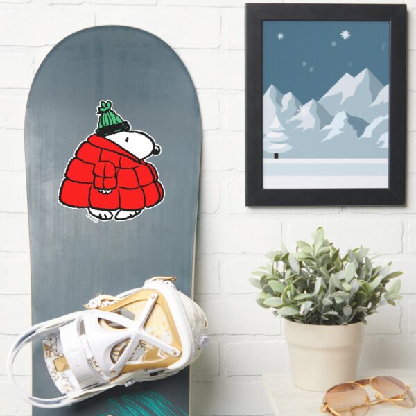 Peanuts___Snoopy_Red_Puffer_Jacket_Sticker_7 Peanuts Snoopy Red Puffer Jacket Sticker