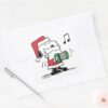 Peanuts___Snoopy_Santa_Claus_Accordian_Square_Sticker_3 Peanuts Snoopy Santa Claus Accordian Square Sticker