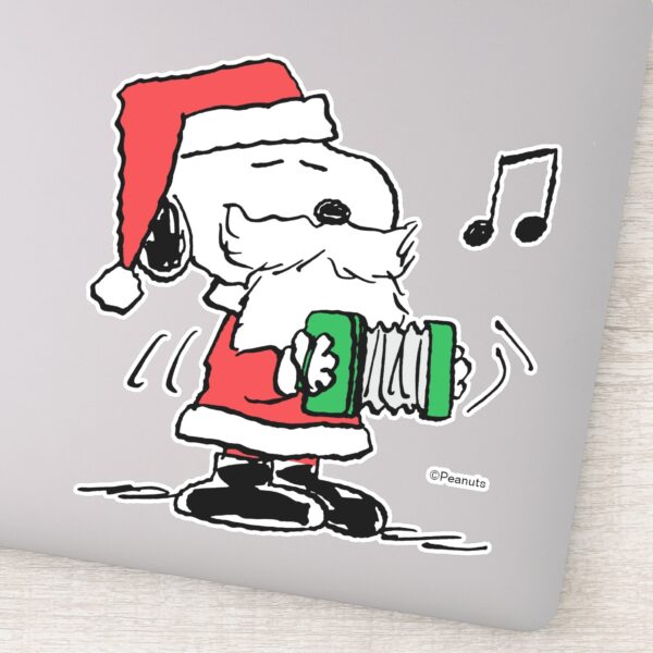 Peanuts___Snoopy_Santa_Claus_Accordian_Sticker_9 Peanuts Snoopy Santa Claus Accordian Sticker