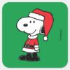 Peanuts___Snoopy_Santa_Claus_Square_Sticker_2 Peanuts Snoopy Santa Claus Square Sticker