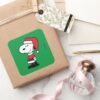 Peanuts___Snoopy_Santa_Claus_Square_Sticker_6 Peanuts Snoopy Santa Claus Square Sticker