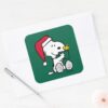 Peanuts___Snoopy_Santa_&_Woodstock_Gift_Square_Sticker_3 Peanuts Snoopy Santa Woodstock Gift Square Sticker