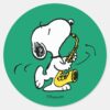 Peanuts___Snoopy_Saxophone_Player_Classic_Round_Sticker_1 Peanuts Snoopy Saxophone Player Classic Round Sticker