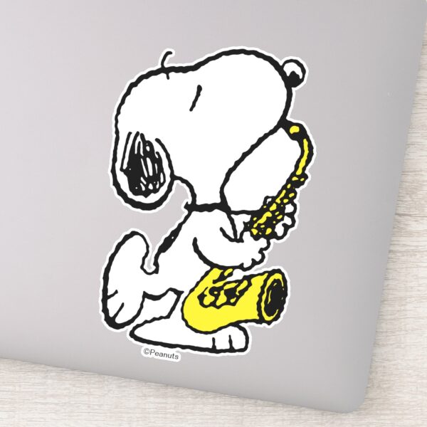 Peanuts___Snoopy_Saxophone_Player_Sticker_9 Peanuts Snoopy Saxophone Player Sticker