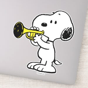 Peanuts Snoopy Trumpet Player Sticker