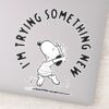 Peanuts___Snoopy_Trying_Something_New_Sticker_9 Peanuts Snoopy Trying Something New Sticker